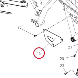 Couvercle droit cadre — réf. 4601M901BA | Ducati Store