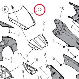 Pare-Brise 48711562A — réf. 48711562A | Ducati Store