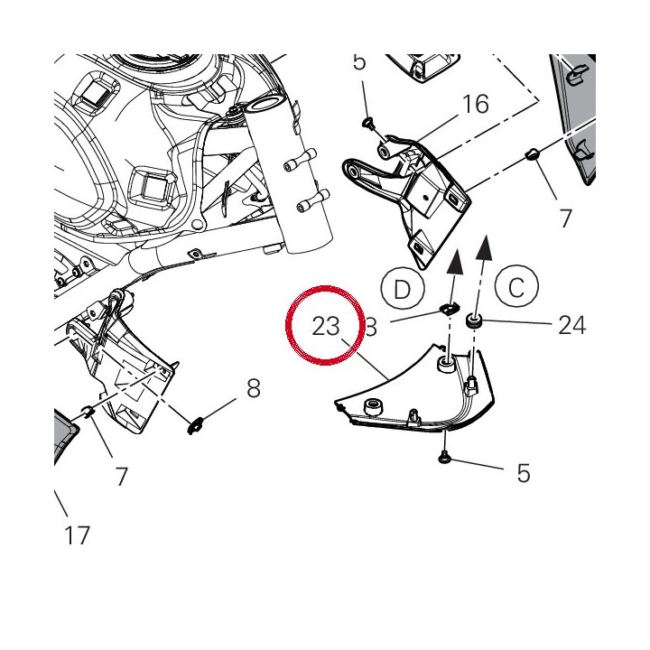 Cover proiettore 4601U451A — réf. 4601U451A | Ducati Store
