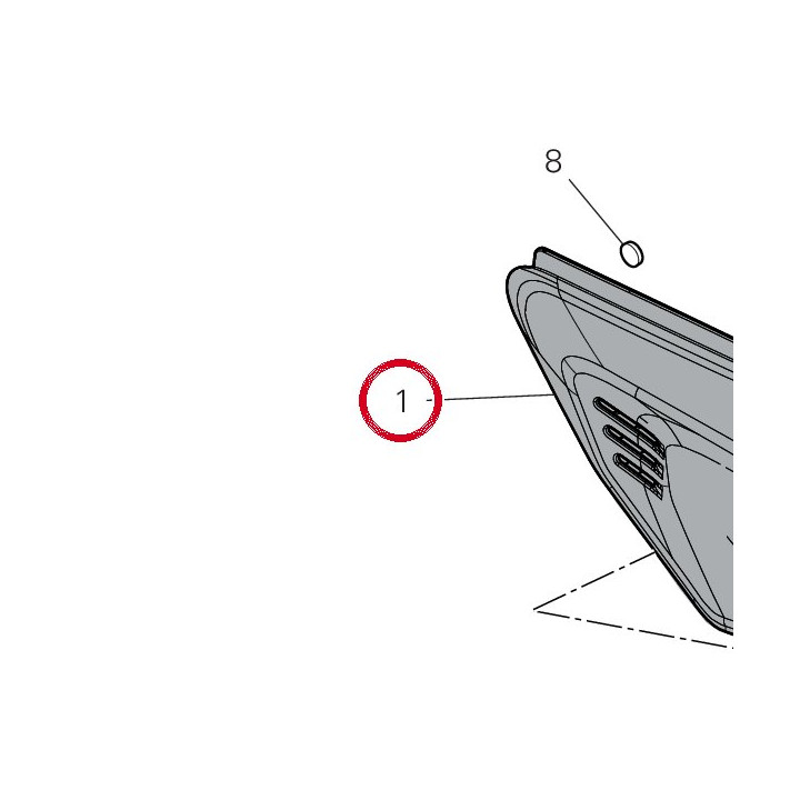 Porte-Numero D. 48218121AA — réf. 48218121AA | Ducati Store