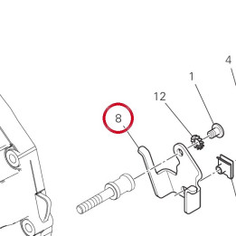 Equerre gauche 8301J141BA — réf. 8301J141BA | Ducati Store