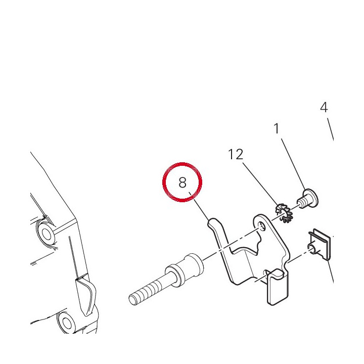 Equerre gauche 8301J141BA — réf. 8301J141BA | Ducati Store