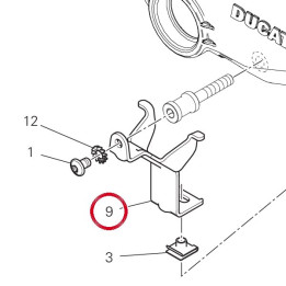 Equerre droite 8301J191AA — réf. 8301J191AA | Ducati Store