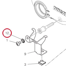 Rondelle dentelee 85540051A — réf. 85540051A | Ducati Store