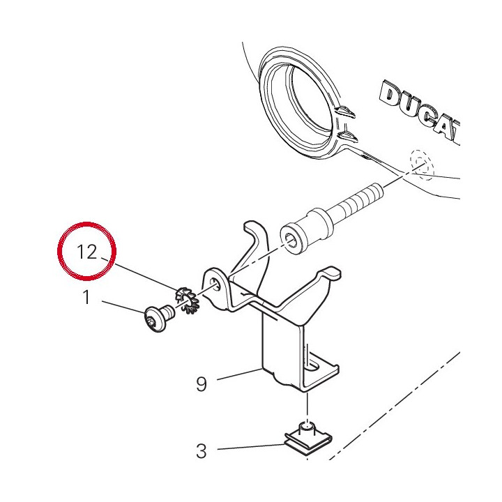 Rondelle dentelee 85540051A — réf. 85540051A | Ducati Store