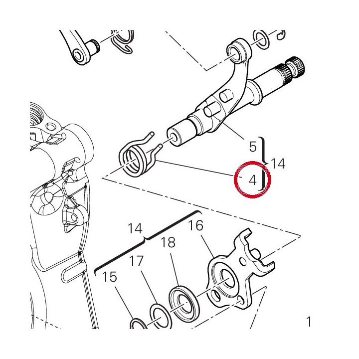 Ressort rappel levier — réf. 79915061A | Ducati Store