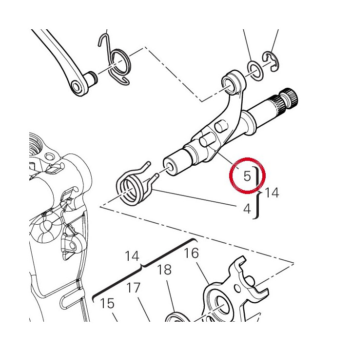 Arbre sélecteur 82114731A — réf. 82114731A | Ducati Store