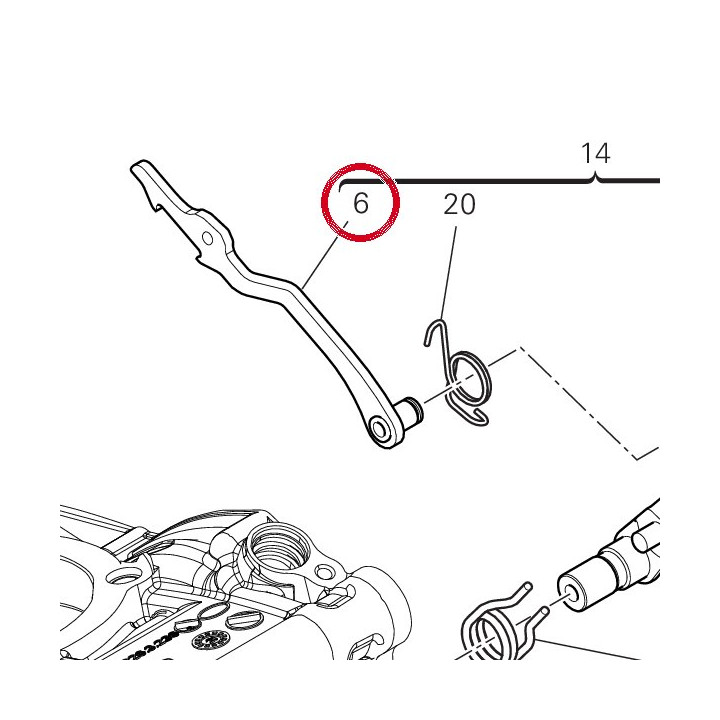 Fourche commande 18020511A — réf. 18020511A | Ducati Store