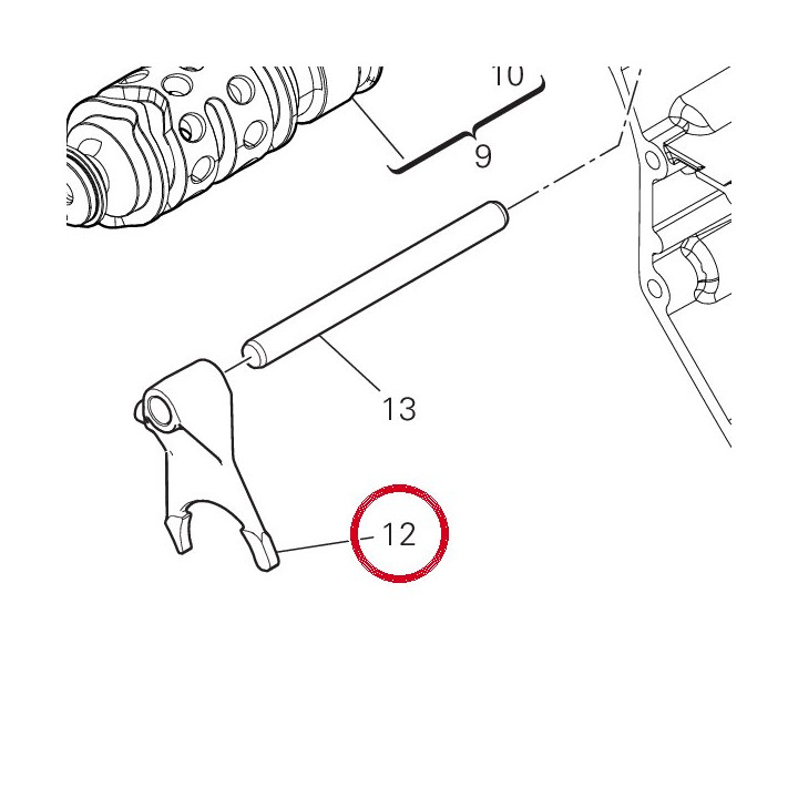 Fourche engr╘nement 5╘me — réf. 180Z0021A | Ducati Store