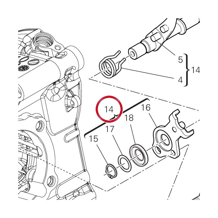 Fourche commande 82120151A — réf. 82120151A | Ducati Store