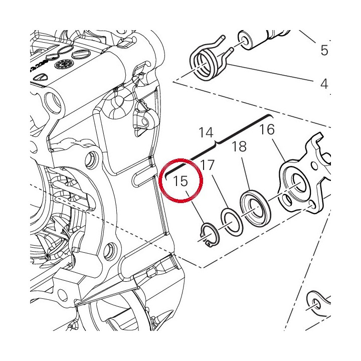 Circlip 15 din 471 735001542 — réf. 735001542 | Ducati Store