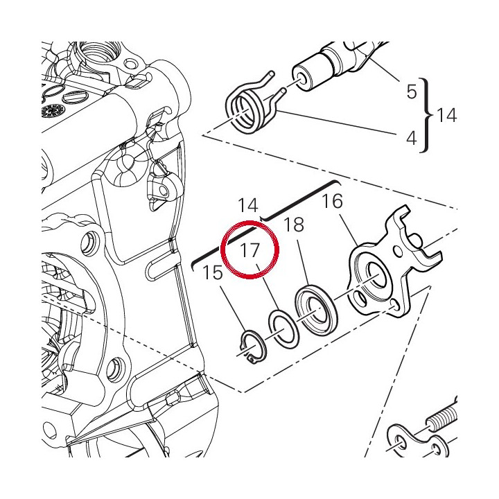 Rondelle de butee — réf. 040029126 | Ducati Store
