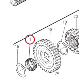 Roulement à aiguilles — réf. 70140211A | Ducati Store