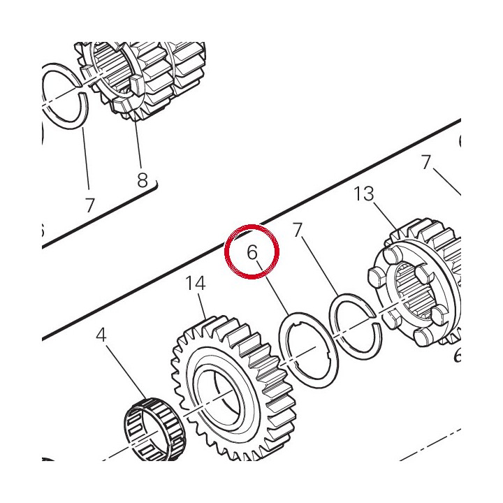 Rondelle 0,5 mm 85611261A — réf. 85611261A | Ducati Store