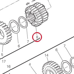 Engrenage menant 3Eme/4Eme — réf. 17213371B | Ducati Store