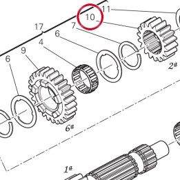 Engrenage conducteur 2Ème — réf. 17212581A | Ducati Store
