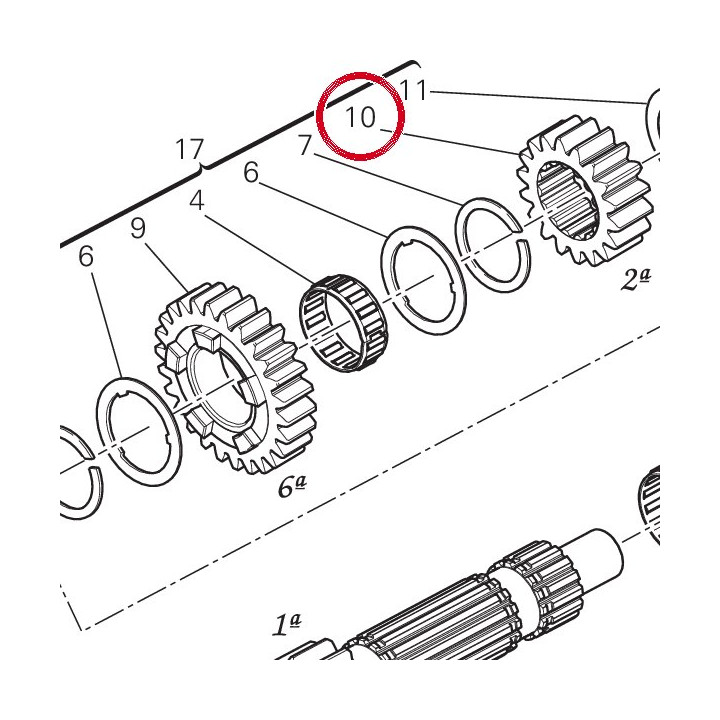 Engrenage conducteur 2Ème — réf. 17212581A | Ducati Store
