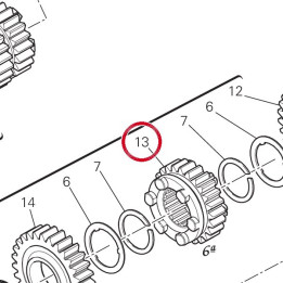 Engrenage entraine 6Eme — réf. 17211171A | Ducati Store