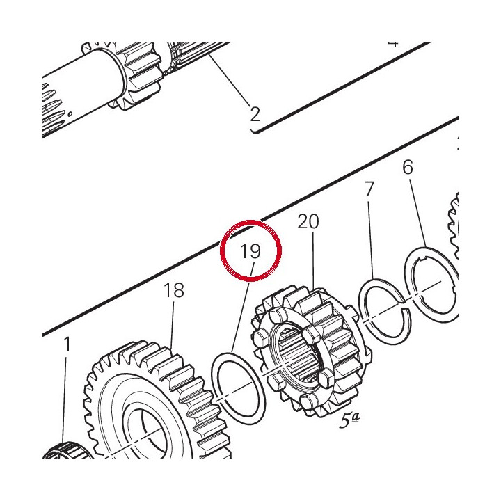 Rondelle de butee 1 mm — réf. 85611231A | Ducati Store
