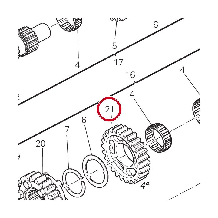 Engrenage entraine 4Me — réf. 17214471A | Ducati Store