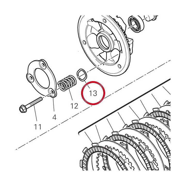Rondelle de butee 85611391B — réf. 85611391B | Ducati Store