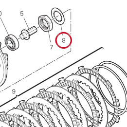 Rosette de sécurité — réf. 85110201B | Ducati Store