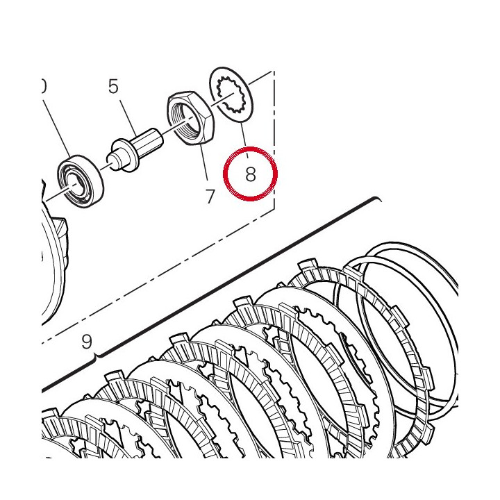 Rosette de sécurité — réf. 85110201B | Ducati Store