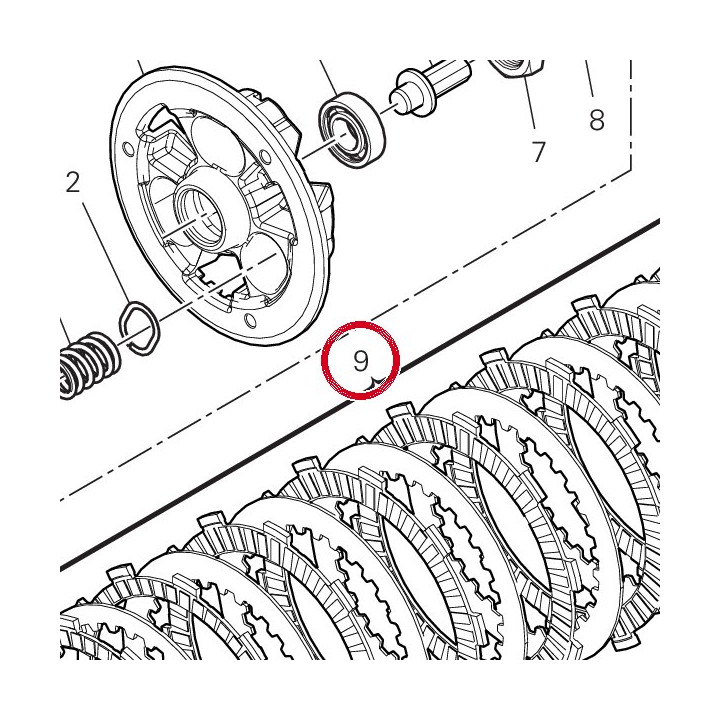Jeu disques embrayage — réf. 19020591A | Ducati Store