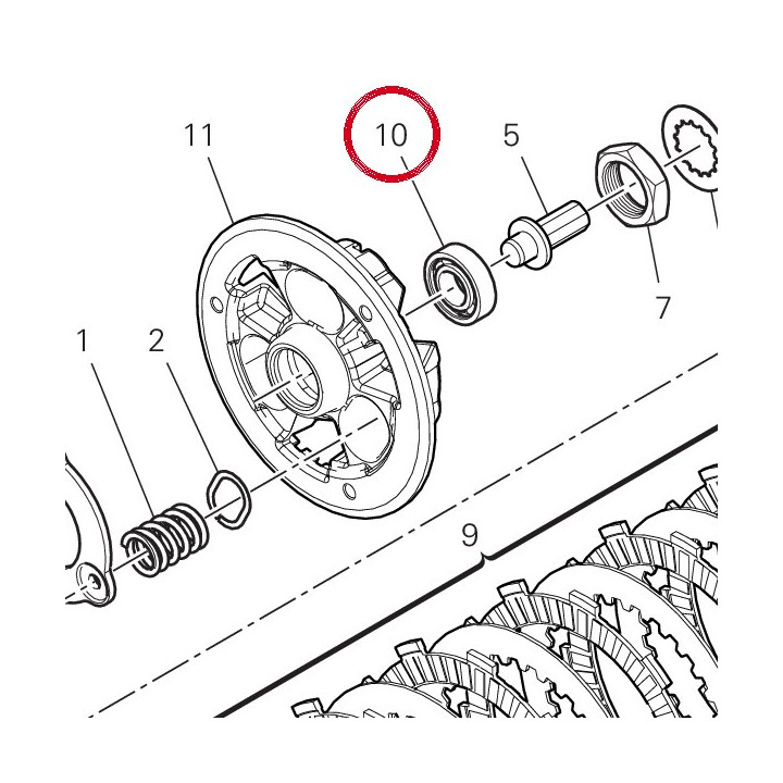 Roulement 70250861A — réf. 70250861A | Ducati Store