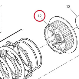 Moyeu Porte-Disque (fcc) — réf. 19611011A | Ducati Store