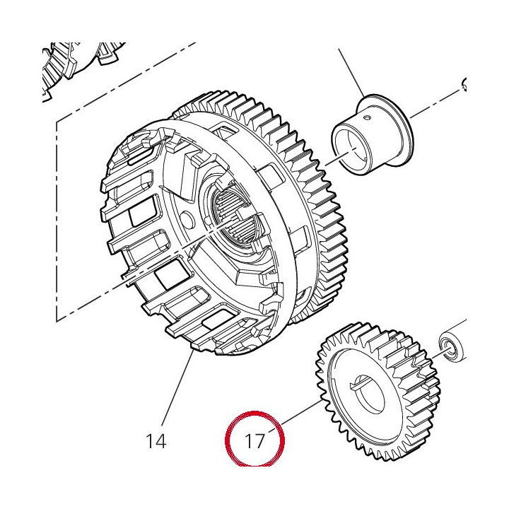 Pignon transmission — réf. 17011751A | Ducati Store