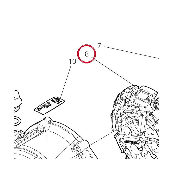 Panneau insonorisant — réf. 48612931A | Ducati Store