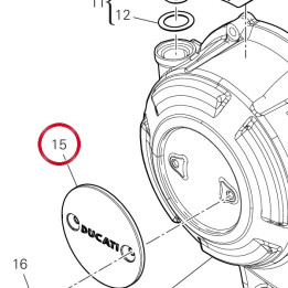 Timing inspector cover — réf. 24718871A | Ducati Store