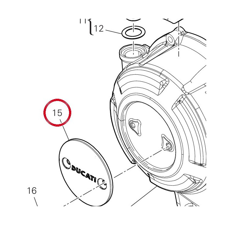 Timing inspector cover — réf. 24718871A | Ducati Store