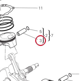Axe de piston 12113031A — réf. 12113031A | Ducati Store
