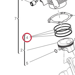 Jeu segments 12120531B — réf. 12120531B | Ducati Store