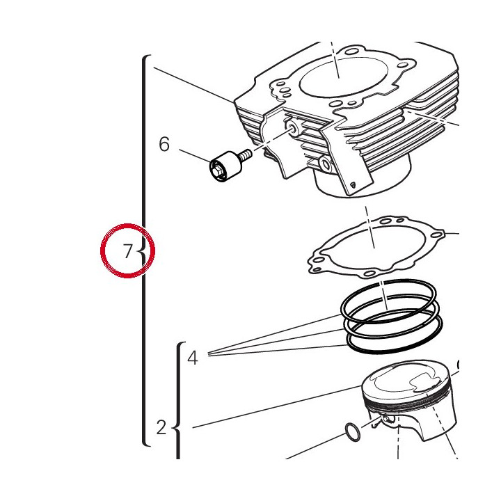 Couplage cylindre — réf. 12022912AB | Ducati Store