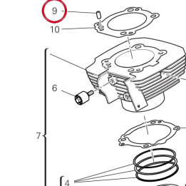 Goujon de référence — réf. 71111721A | Ducati Store