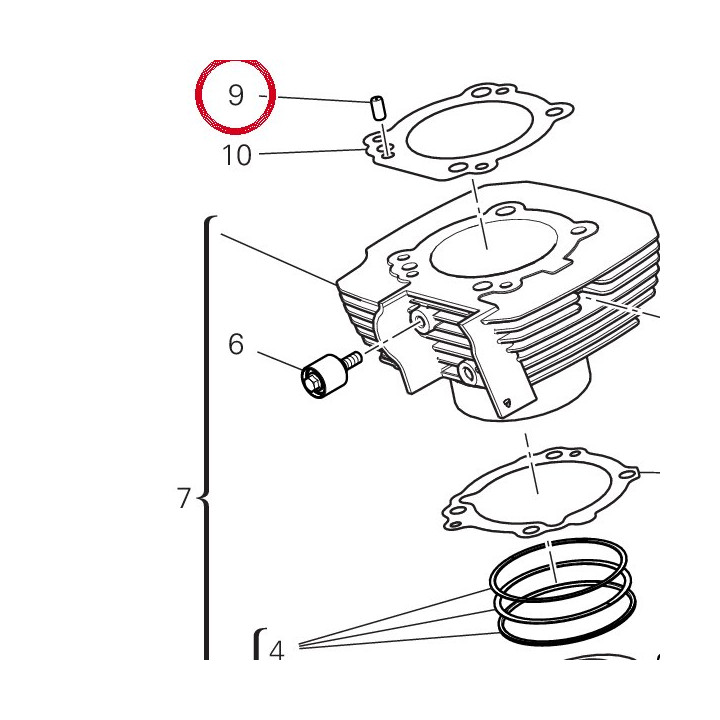 Goujon de référence — réf. 71111721A | Ducati Store