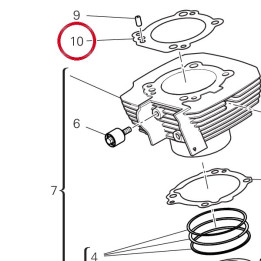 Joint coulasse 78611041A — réf. 78611041A | Ducati Store