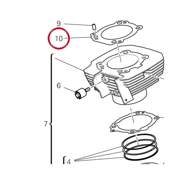 Joint coulasse 78611041A — réf. 78611041A | Ducati Store