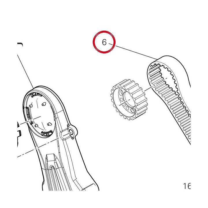 Courroie dentee commande — réf. 73740241B | Ducati Store