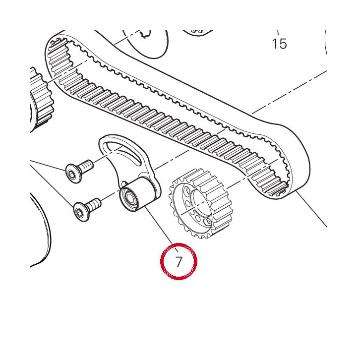 Tendeur courroie — réf. 45120201A | Ducati Store