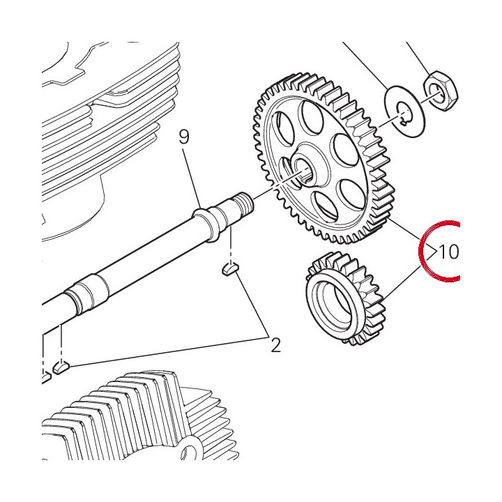 Engranages distribution — réf. 17121081A | Ducati Store