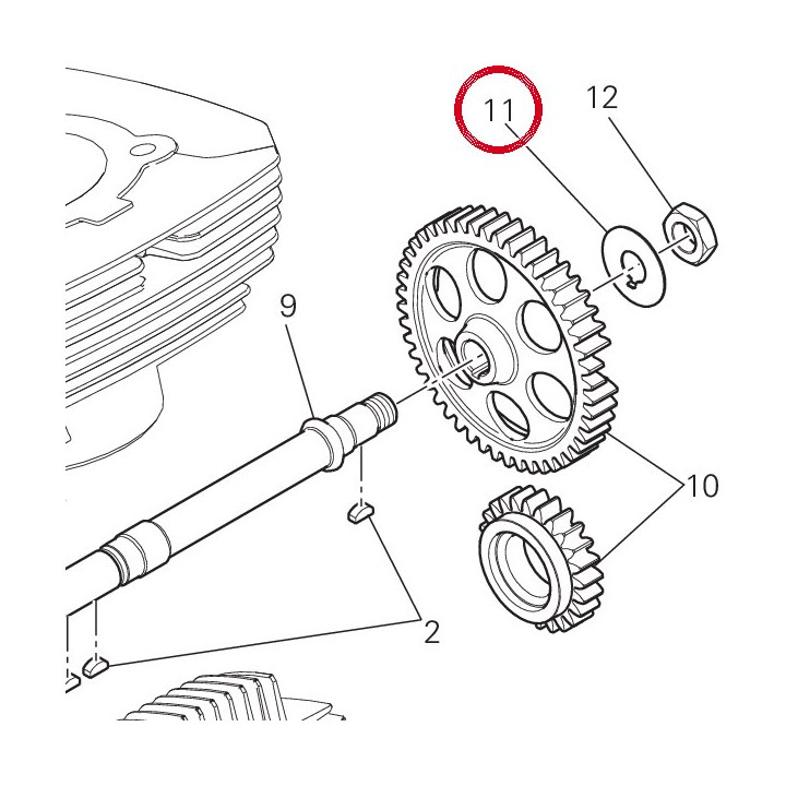Rondelle blocage 85110131A — réf. 85110131A | Ducati Store