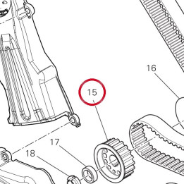 Poulie distribution menant — réf. 25510233A | Ducati Store