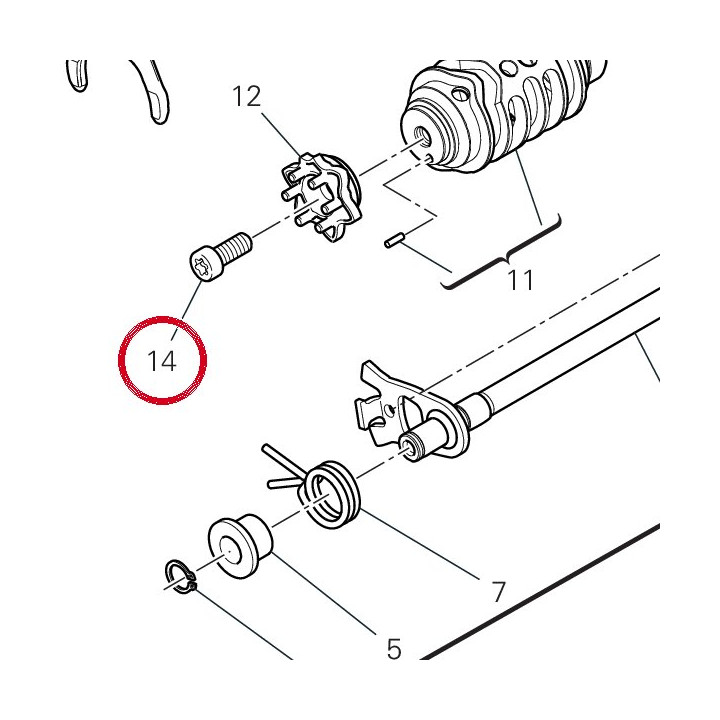 Vis tcei M8X40 77151298B — réf. 77151298B | Ducati Store