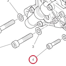 Vis tcei M6X25 77110518B — réf. 77110518B | Ducati Store