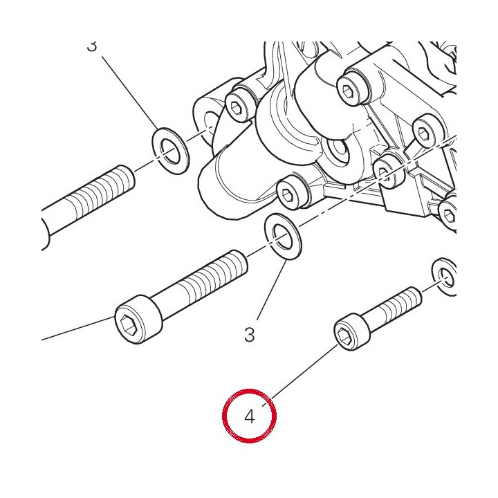 Vis tcei M6X25 77110518B — réf. 77110518B | Ducati Store
