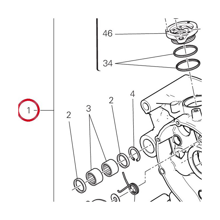 Assieme carter completo — réf. 225P0253A | Ducati Store